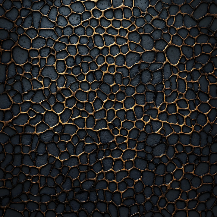 Skin Featuring Dark Tone with Golden Crease Detailing seamless PBR texture preview