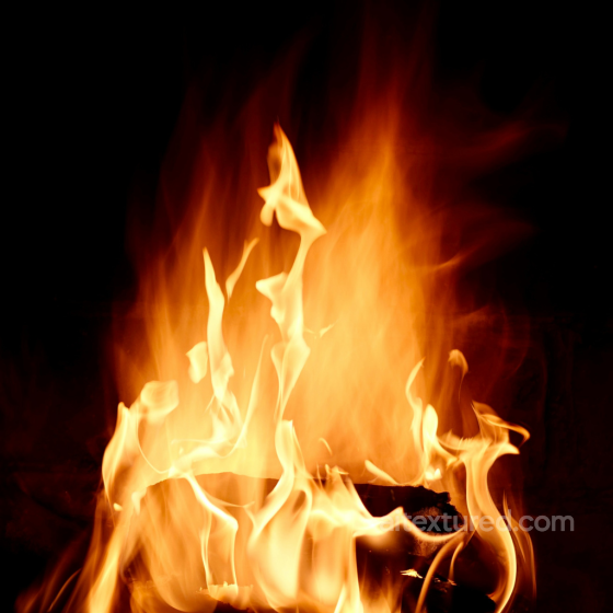 Fire Flame PBR Texture with Glowing Embers Fire texture preview
