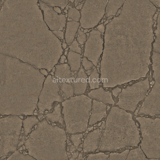 Cracked Concrete — Cracked Cracks Concrete Weathered Cracked — PBR seamless 3D texture