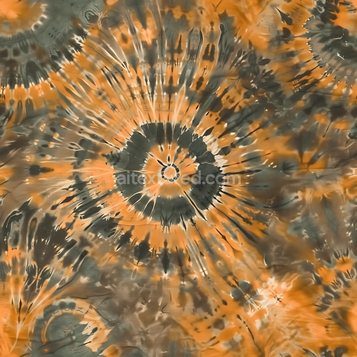 Seamless 3D Tie-Dye Inspired Camouflage PBR Texture with Organic Radial Patterns