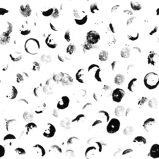 White & Black Ink Blot Pattern Texture seamless White & Black PBR texture