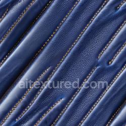 seamless Seamless 3D Quilted Blue Pebbled Leather PBR Texture with Visible Stitching and Folds texture 8k free download PBR