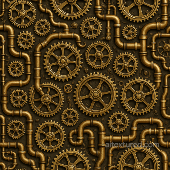 Seamless Water PBR Texture - Make Generative Fill Steampunk Cogs Steam Colours Gold Water texture preview