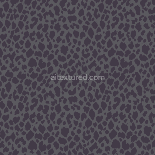 Seamless 3D PBR Dark Leopard Print Fabric Texture with Organic Pattern