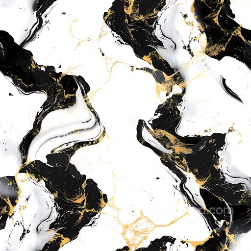 Black Marble PBR Texture with Matte Finish and Gold Veins seamless Marble PBR texture