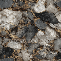 seamless Seamless 3D Weathered Stone Wall PBR Texture with Dark Blues and Golden Veining texture 8k free download PBR