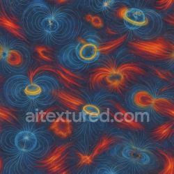 seamless Seamless 3d texture pbr 8k magnetic field lines with magnetosphere and radiation belt effects texture 8k free download PBR
