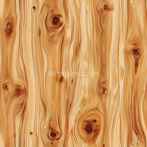 Seamless 3D Pine Wood Planks PBR Texture with Natural Knots and Warm Tones