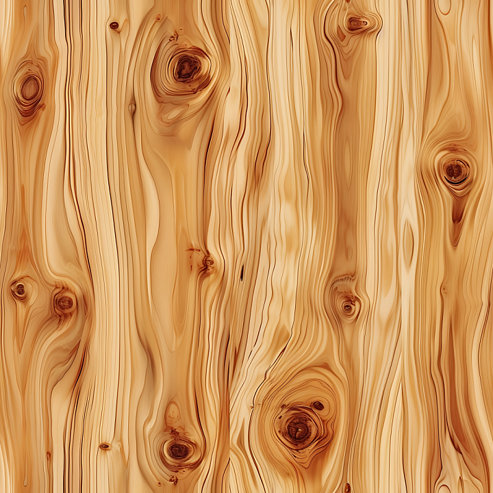 Pine Wood Planks with Natural Knots and Warm Tones seamless PBR texture preview