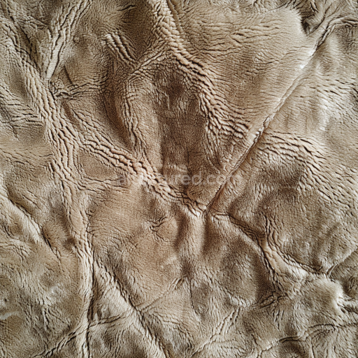 Seamless 3D PBR Texture of Wrinkled Distressed Beige Leather with Natural Grain