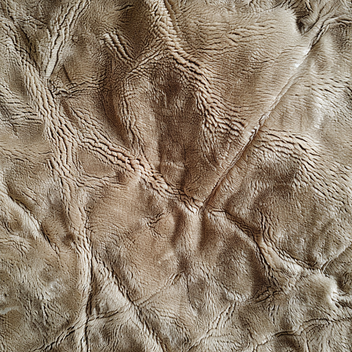 Wrinkled Distressed Beige Leather with Natural Grain seamless PBR texture preview