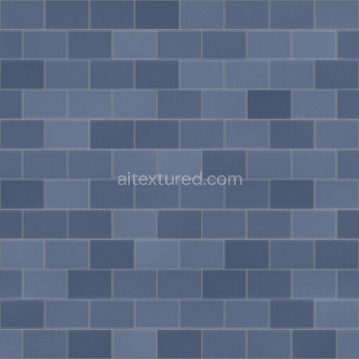 Tiles Blue Seamless Pbr Texture Glossy Matte Smooth Pattern Modern