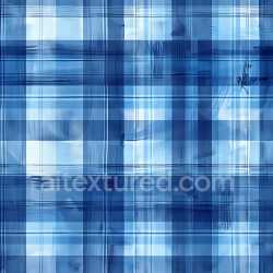 seamless Seamless 3D PBR Texture Featuring Blue Gradient Plaid Fabric Pattern texture 8k free download PBR