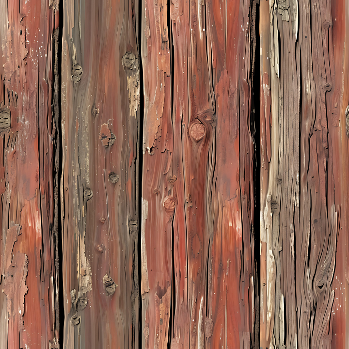 Old Weathered Rustic Wood Planks with Knots and Cracks seamless PBR texture preview