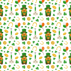 seamless Seamless 3D PBR Texture Featuring St Patrick Irish Symbols and Illustrations texture 8k free download PBR