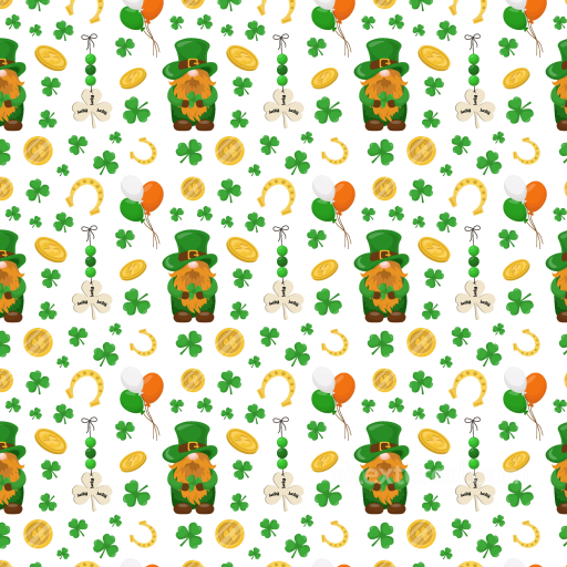 Featuring St Patrick Irish Symbols and Illustrations seamless St patrick digital paper bundle PBR texture