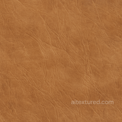 Brushed Caramel Leather with Soft Grain seamless Furniture leather PBR texture
