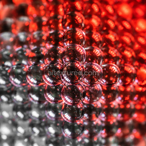 High-Detail Red and Clear Glass Bubble PBR Texture