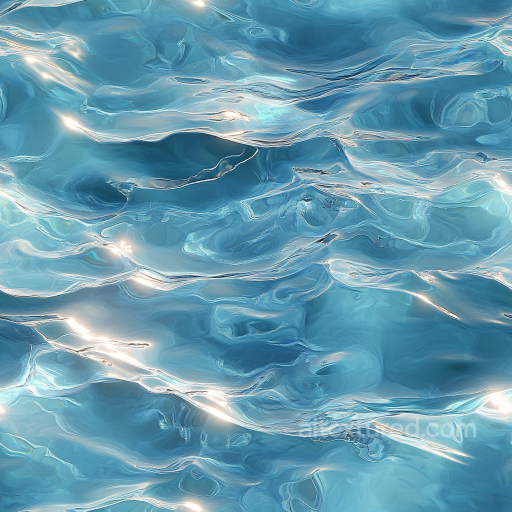 Clear Pool Water Seamless Texture with Shimmering Light Reflections seamless Water PBR texture