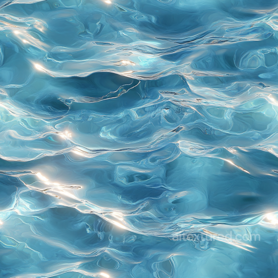 Clear Pool Water Seamless Texture with Shimmering Light Reflections Water texture preview