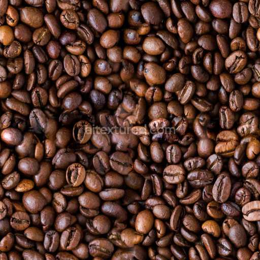 Seamless Coffee Beans PBR Texture