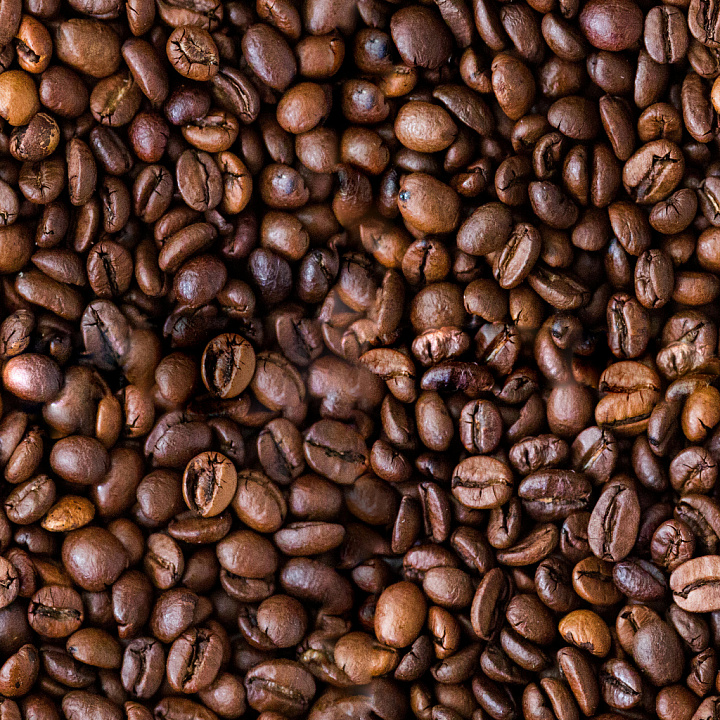 Coffee Beans seamless PBR texture preview