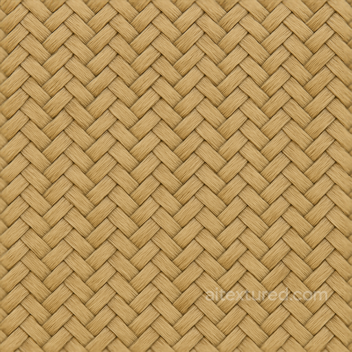 Wallpaper With Scandinavian Bamboo And Woven Rattan Textile Pattern seamless Wallpaper PBR texture