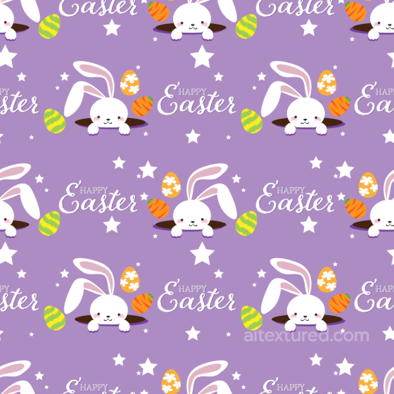 Easter Bunny Digital Paper Texture with Colorful Eggs and Stars All Christmas Digital paper texture preview