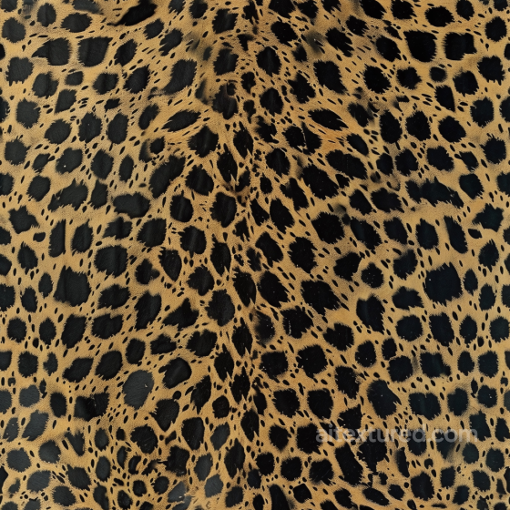 Leopard Print Faux Leather PBR Texture with Matte Finish Leather texture preview