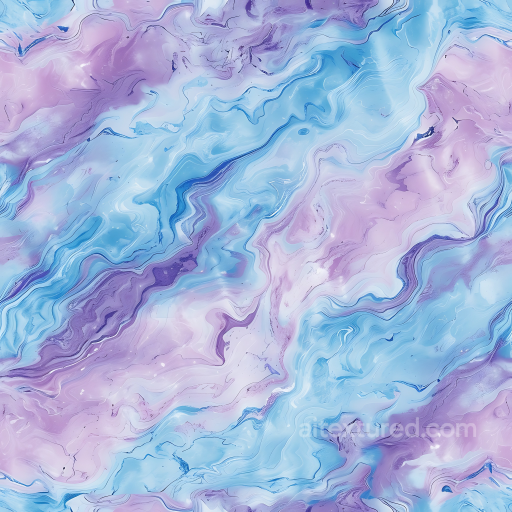 Abstract Marble Stone Texture with Pastel Blues and Purples seamless Stone PBR texture