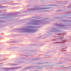 seamless Seamless 3D Pink Stylized Ocean Surface Water PBR Texture with Reflective Waves texture 8k free download PBR
