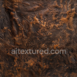seamless Seamless 3D PBR Texture of Vintage Distressed Brown Leather with Creased Grain texture 8k free download PBR