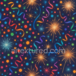 seamless Seamless 3d texture pbr 8k confetti dots colorful streamers festive sparkle texture 8k free download PBR