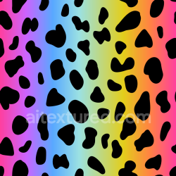 seamless Seamless 3D PBR Texture with Vibrant Rainbow Leopard Print Pattern texture 8k free download PBR