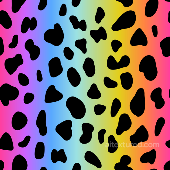 with Vibrant Rainbow Leopard Print Pattern Leopard Print texture preview