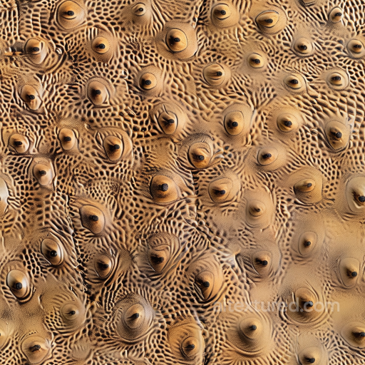 Tan Pebbled Leather Seamless Texture with Raised Bumps and Detailed Grain seamless Leather PBR texture