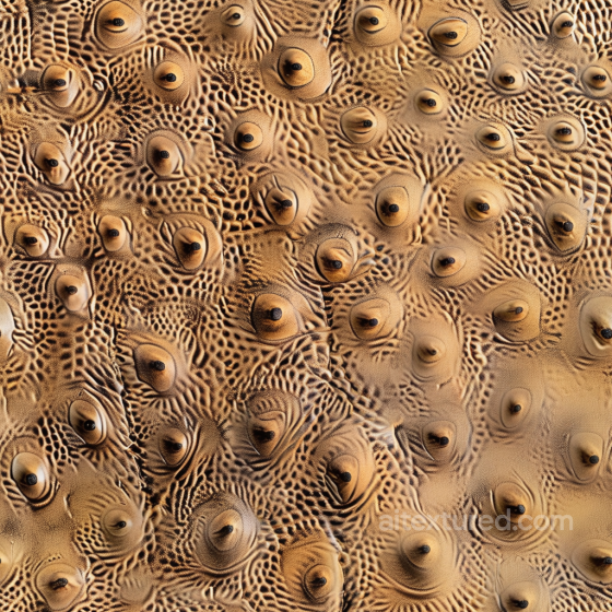 Tan Pebbled Leather Seamless Texture with Raised Bumps and Detailed Grain Leather texture preview