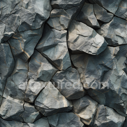 seamless Seamless 3D PBR Texture of Rugged Basalt Rock Wall with Cracks and Weathered Surfaces texture 8k free download PBR