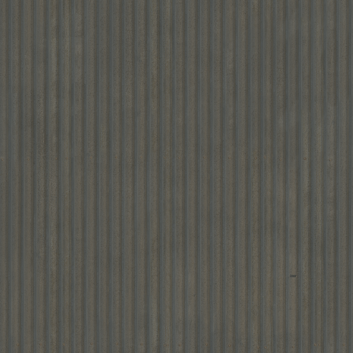 Iron Corrugated - Corrugated Iron Roofing Roof Iron seamless PBR texture preview