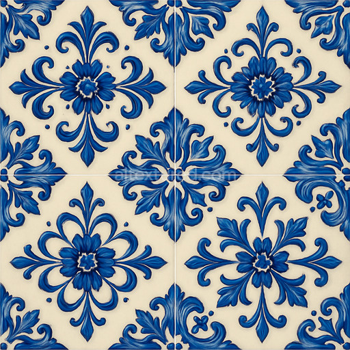 Decorative Glazed Ceramic Tile Texture Seamless 1024X1024