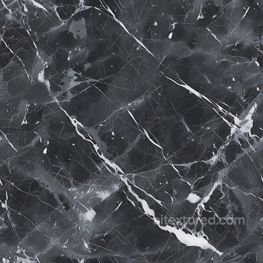 Dark Charcoal Gray Marble PBR Texture with Bold White Veins seamless Marble PBR texture