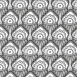 seamless Seamless 3D PBR Black and White Ethnic Style Pattern Texture texture 8k free download PBR