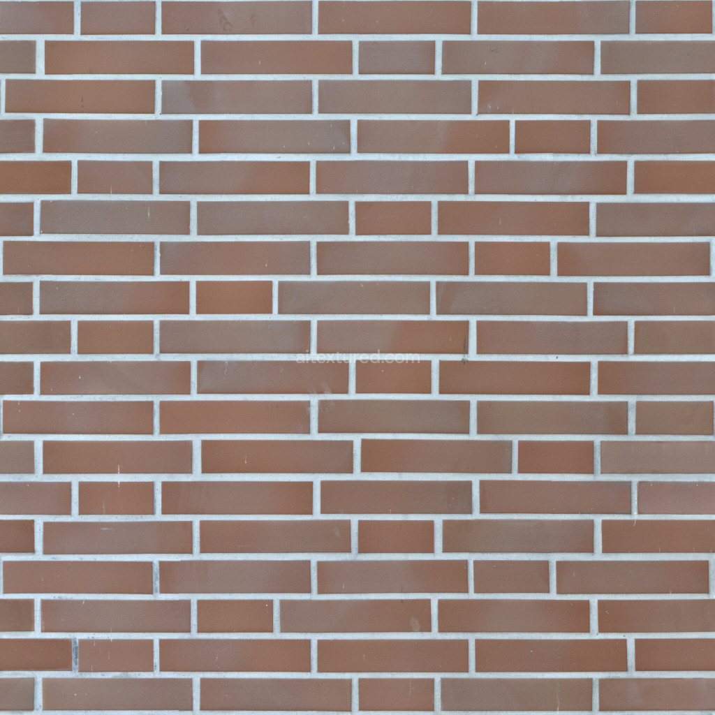 Seamless PBR brick texture with a smooth surface