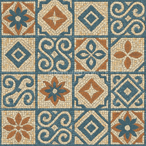 Patterned Mosaic Tile Texture Seamless 1024X1024