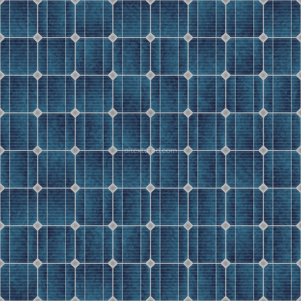 Seamless solar panel texture ideal for 3D modeling