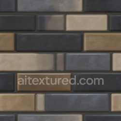 seamless Seamless 3D Cracked Brick Wall PBR Texture in Earthy Tones with Subtle Damage texture 8k free download PBR