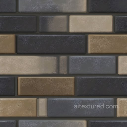 Cracked Brick Wall PBR Texture in Earthy Tones with Subtle Damage seamless Brick PBR texture