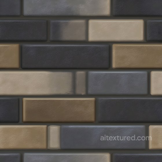 Cracked Brick Wall PBR Texture in Earthy Tones with Subtle Damage Brick texture preview
