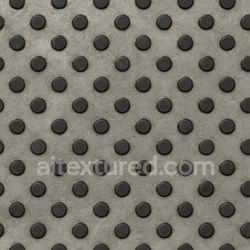 seamless Seamless 3d texture pbr 8k tactile plate with raised discs on black dot patterned metal texture 8k free download PBR