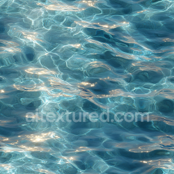 seamless Seamless 3D PBR Texture of Clear Natural Pool Water with Detailed Light Caustics and Subtle Waves texture 8k free download PBR